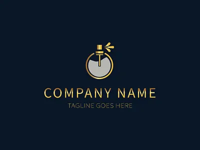 Perfume logo beauty logo branding branding design gold graphic design logo