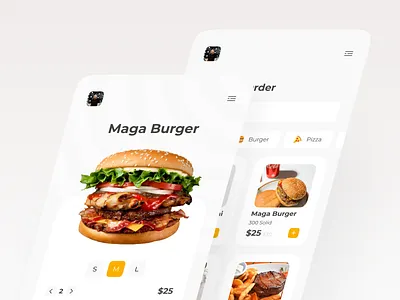 Fast Food App 🍔 branding design fast food food ui ux