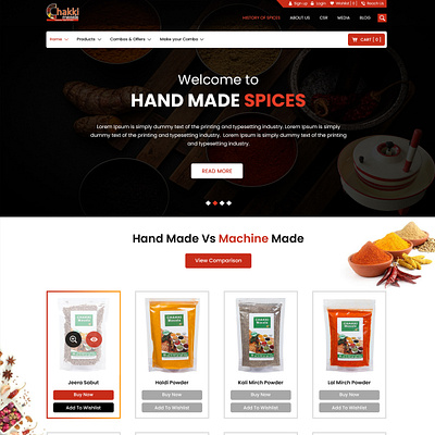 Hand Made Spices animation branding graphic design logo ui