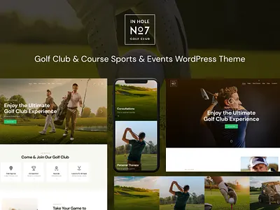 N7 | Golf Club & Course Sports & Events WordPress Theme blog design illustration logo web design webdesign wordpress wordpress design wordpress theme wordpress themes