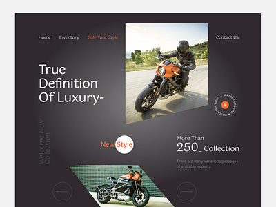 Luxury_Bike_Landing_Page bike bike landing page branding business business solution landing page design landing page ui ui ux