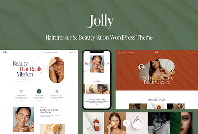 Joly - Hairdresser & Beauty Salon WordPress Theme blog business design illustration logo web design webdesign wordpress wordpress theme wordpress themes