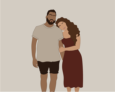 Couple Illustration design illustration