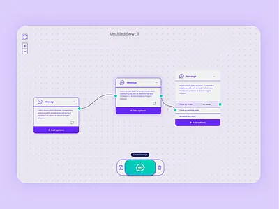 Flow builder - react note making app application br card drag drop flow frontend js notion saas ui web development