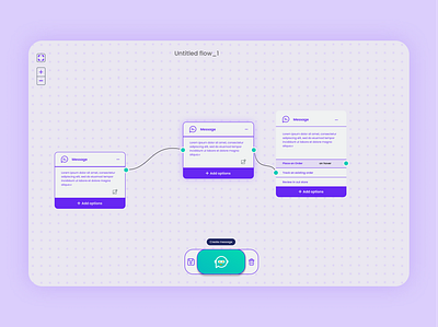 Flow builder - react note making app application br card drag drop flow frontend js notion saas ui web development