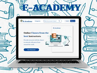 E-Academy design ui uiux ux web design