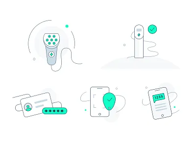 EV - Icons Pack ev icons illustration vector