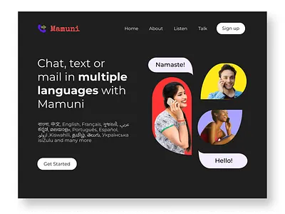 Landing Page Website UI Design branding design graphic design illustration logo typography ui ux vector