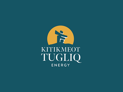 Kitikmeot Tugliq Energy Logo branding corporation design energy graphic design inuksuk logo logotype nunavut wordmark