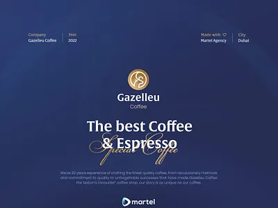 Gazelleu | The best Coffee & Espresso brand brand identity branding design graphic design illustration logo vector