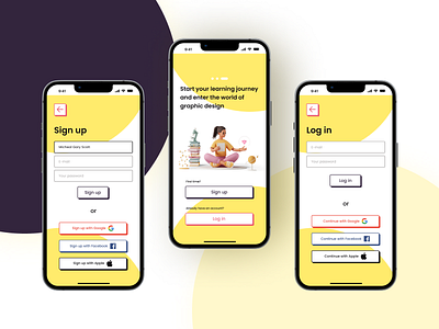 'MINDZ' mobile app app design logo typography ui ux