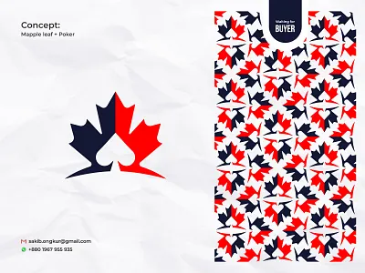 Gambling logo / Casino Logo for Canada abstract betting branding canada casino casino logo gambling gambling logo gaming graphic design logo maple leaf poker logo sakib ongkur slots sports studiotit vector