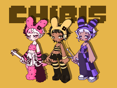 chibis!!!1! albumcover anime animeart artist backgrounddesign bookcover cartoon character characterdesign chibi chibiart chibidesign chibiillustration commisions illustration manga mangaart pixel art pixelart pixelartist