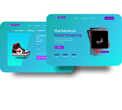 Crypto Landing Page Website add to cart app branding cart page crypto website design design ecommerce graphic design landing page landing page website design logo nft landing page nft product page nft website product description product page product page website design ui ux website design