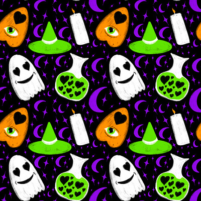 Halloween Pattern graphic design illustration pattern design patterns