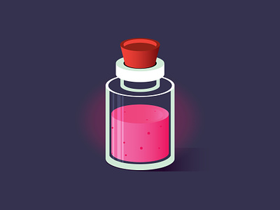 Pink Matter Potion Gradients | Day 3 adobe creative challenge gradients illustration illustrator potion the creative pain tutorials vector