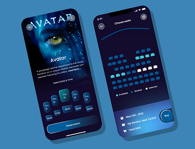 Movie Ticketing App branding design illustration mobile app ui ux