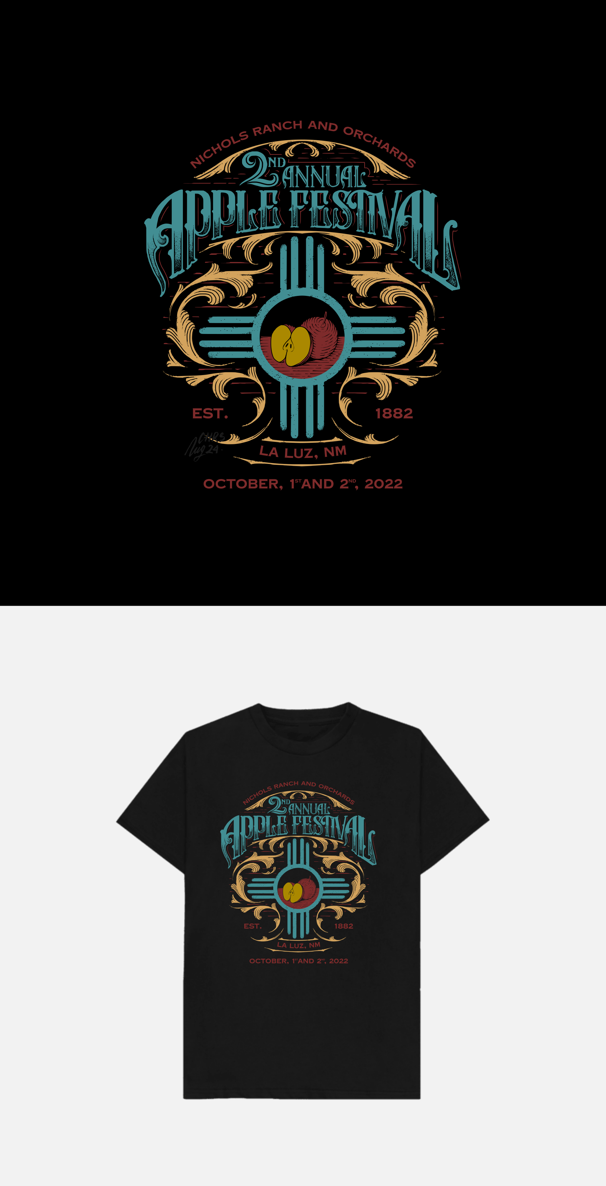 Example of Custom Lettering For Clothing Or Merch