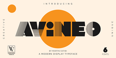 Avineo - Modern Display Typeface brand identity branding display font free free font freebie logo type typeface