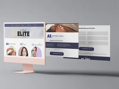 Aesthetic Elite Membership Microsite adobe xd brand design branding design digital design graphic design loyalty program microsite microsite design prototype user experience ux web design