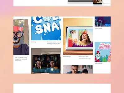Portal Page Quest 2 - UI Motion Overview facebook project interactive designer motion ui ui carousel ui interaction ui motion ui overview