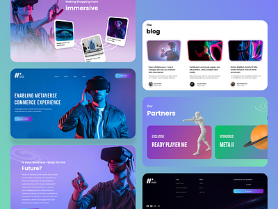 Metaverse Landing Page app appdesign branding design ios lamding page meta metaverse ui uiux