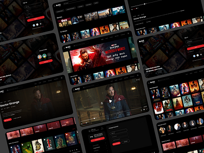 OTT Web App app appdesign movie ott player ui uiux video