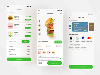 Fast delivery food app ui design app ui app uiux burger burger app cheesburger fast delivery fast food food app food ui fresh food humburger mobile app ui design mobile ui design pasta ui pizza pizza ui ui ui design uiux yammy food
