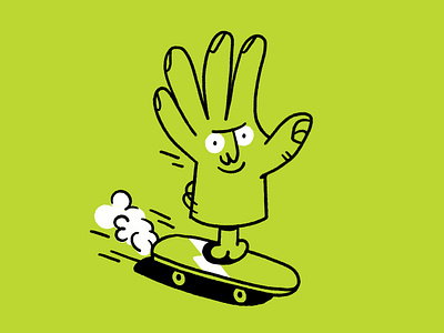 Prompt: Faith No More x Bones Brigade 💀🛹✋ bones design doodle faith no more hand illo illustration skateboard