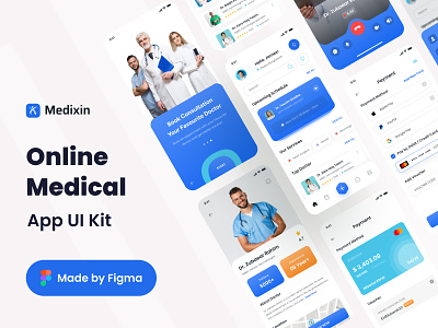 Online Medical App - Medixin app clinic covid diagnostic doctor doctor appointment app doctor apponment doctor booking health health care hospital medical medical app medicine mobile nurse online medical patient pharmacy product design