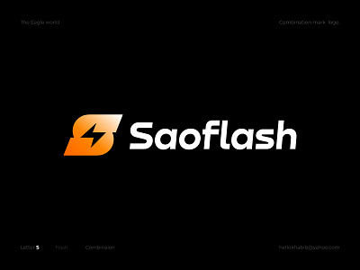 Saoflash : s modern logo with flash symbol. a b c d e f g h i j k l m n bolt branding design ecommerce fast flash lighting logo logo designer modern o p q r s t u v w x y z power s letter flash logo saoflash speed storm sunny thunder thunderstorm