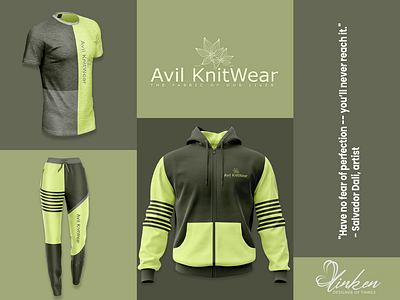 Avil KnitWear Apparel Concept apparel brand branding clothing color blocking creative design dark colors design graphic design logo design streetwear