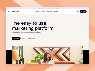 Transpond Marketing Website branding email marketing marketing website transpond