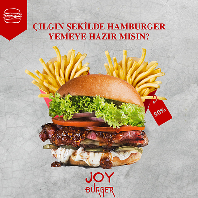 Joy Burger Content Design branding content design design graphic design logo tasarı