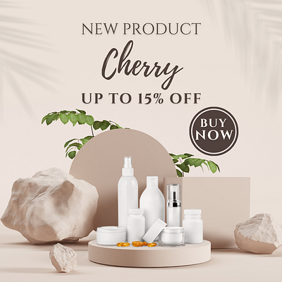 Cherry Cosmetic Content Design branding content design design graphic design logo tasarı