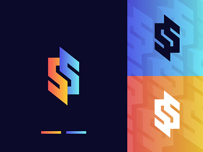 SS logo branding fontlogo gradient icon letterlogo logo logodesign modernlogo s security securitylogo slogo ss sslogo vector