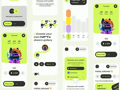 BDC- NFT Marketplace Mobile App app art bitcoin blockchain crypto cryptoart cryptocurrency ethereum marketplace mobile mobile ui mobileapp nft nftart rarible shop token trendy web 3.0