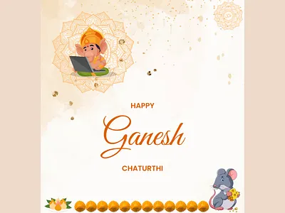 Ganesh Chaturthi Poster design designer graphic design illustration