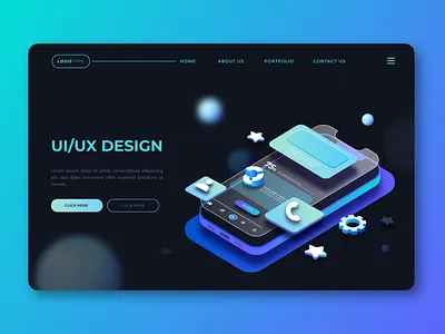 Landing Page 3d animation branding illustration landing page ui ux website