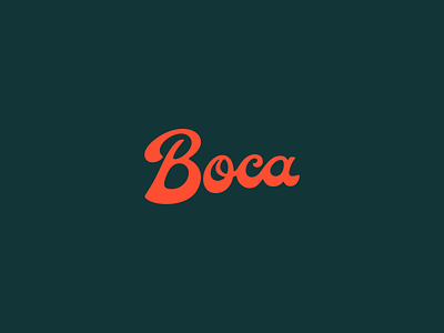 Boca logo art branding coffee branding design graphic design illustration illustrator lettering logo logo design vector