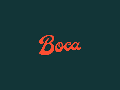 Boca logo art branding coffee branding design graphic design illustration illustrator lettering logo logo design vector