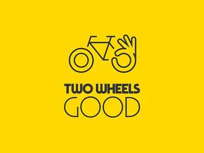 Two Wheels Good - Logo Design bicycle bicycling bike branding cycle cycling logo logotype london shop