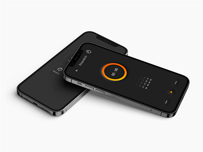 Minimal Stopwatch UI Design | Dark-Mode UI⚡️ app app design clean dark mode dark mode ui design interaction design interface ios ios ui design minimal minimal design minimal designs stopwatch ui ui design ux ux design web web design