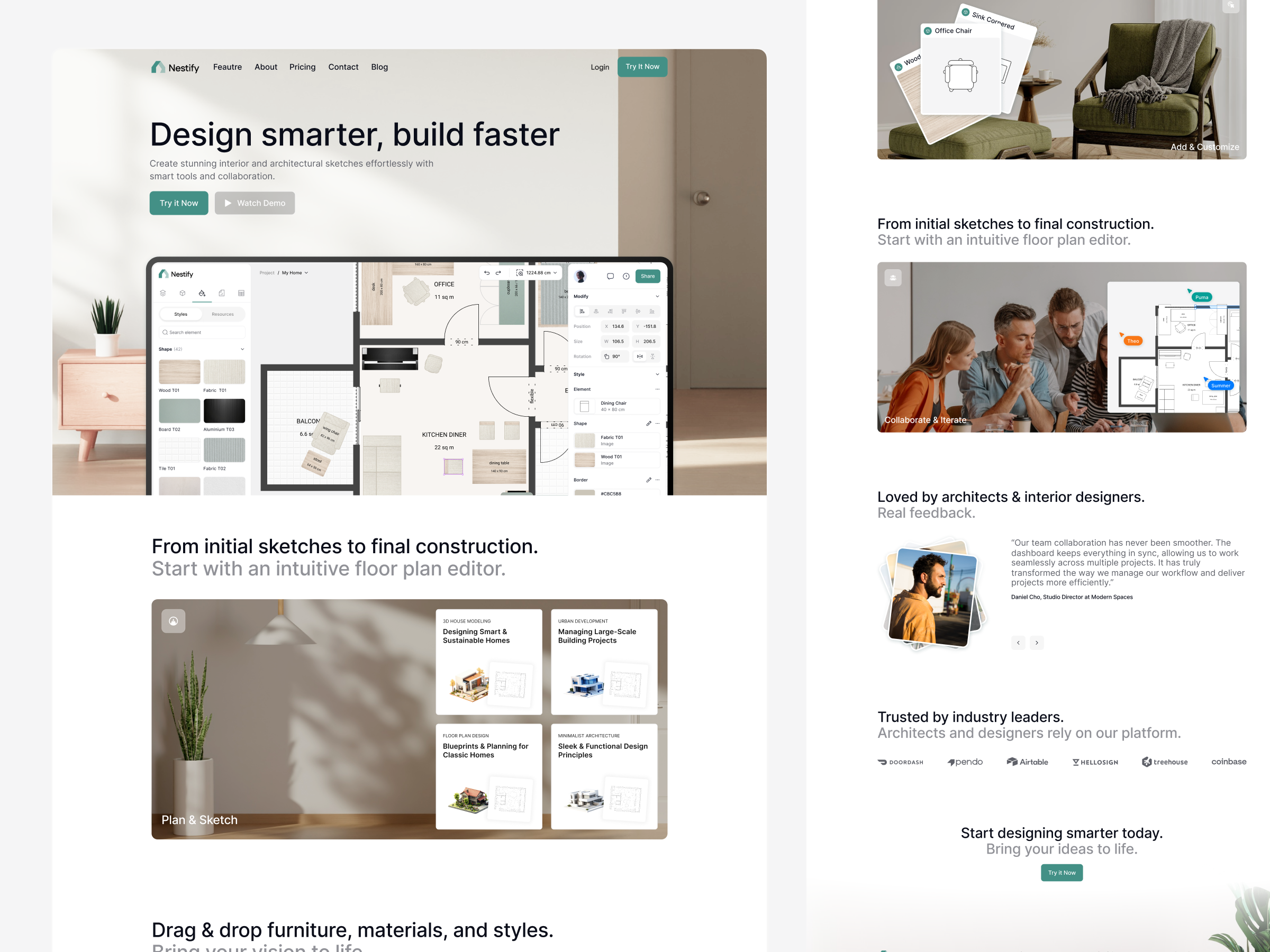 Example of Landing Page + Webflow Development