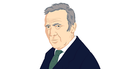 Andrey Kolmogorov, portrait celebrity education educational flat design illustration mathematician portrait realistic science иллюстрация математик образование обучение портрет холмогоров
