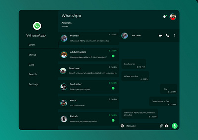 Dashboard for whatsapp dashboard design figma ui