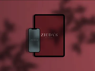 Mockup for Beauty Academy branding graphic design logo ui