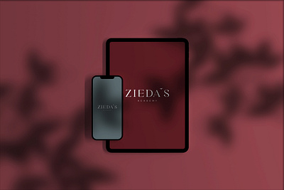 Mockup for Beauty Academy branding graphic design logo ui