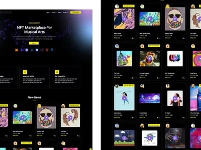 NFT Marketplace best web design creative web pages design frontend graphic design illustration landing page design landing pages logo ui