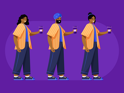 Same same but different adobe design digital digital art diverse diversity fintech illustration illustration library illustrator inclusive phonepe ui vector visual design